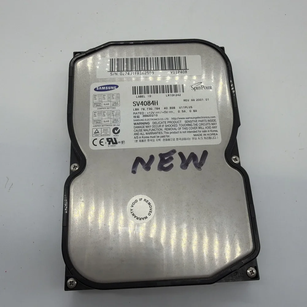 Samsung Spin Point SV4084H 40.8GB Internal Hard Drive ATA Interface New Untested